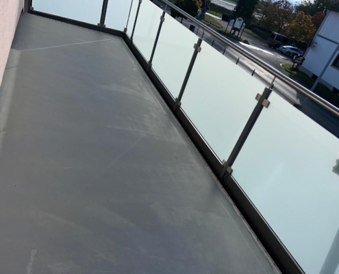 Balkon mit Abdichtung